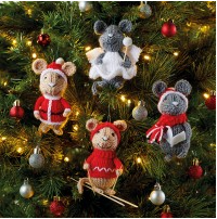 [Вяжи.ру] Вязаные спицами Мышки, фото 1 из 1.