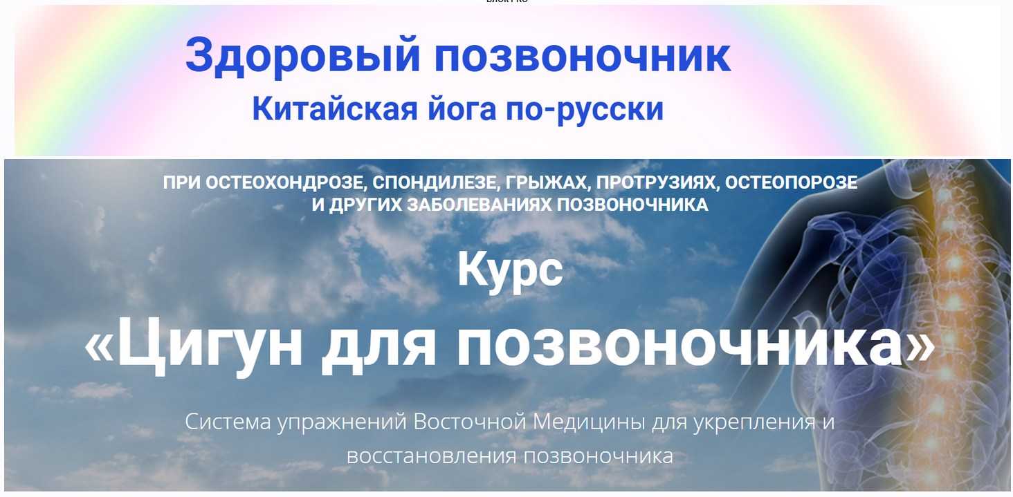 Цигун для позвоночника. Блок PRO (Владимир Осипов)