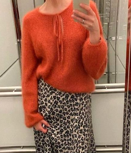 Блуза спицами из мохера Maya (Вяжи.ру)