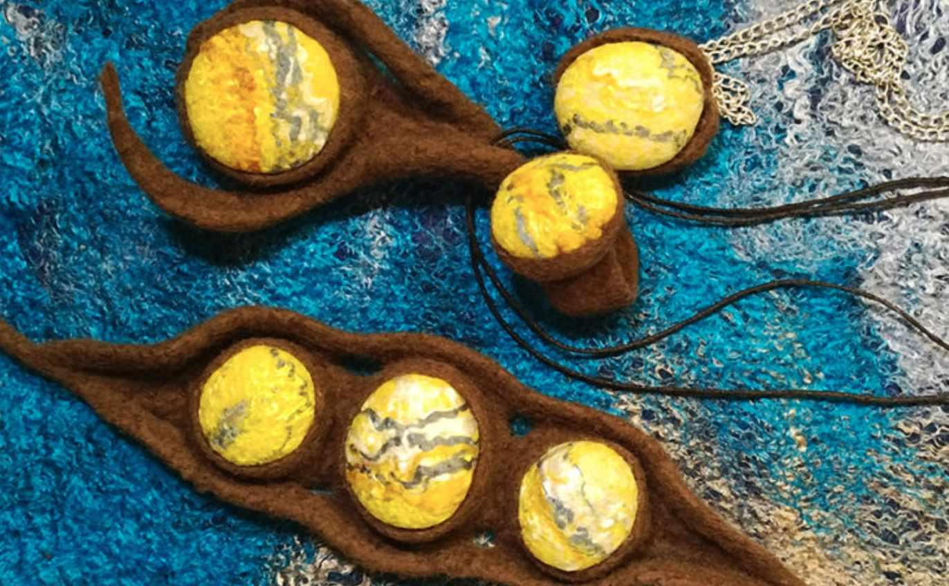 Камни в оправе. Техника создания украшений из войлока (Катя Ветрова)