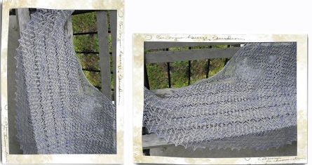 [Вяжи.ру] Красивая шаль спицами Cumulonimbus