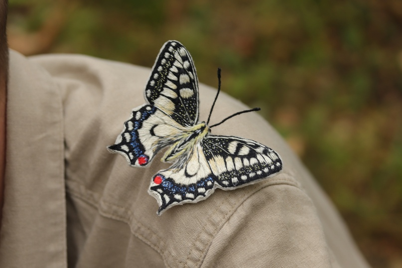 [Fairy Embroidery] Брошь Махаон (Ирина Кириллова), фото 1 из 1.