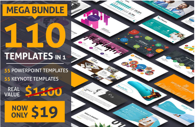 Mega bundle 110 templates in 1 [Mightydeals]