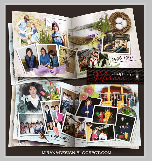 [PSD] Фотокнига в стиле ретро том 2. А годы летят. Часть 5 (Mirana)