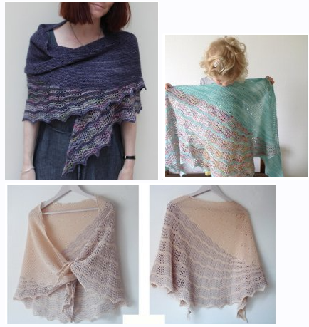 [Вяжи.ру] Легкая ажурная шаль Good Vibes