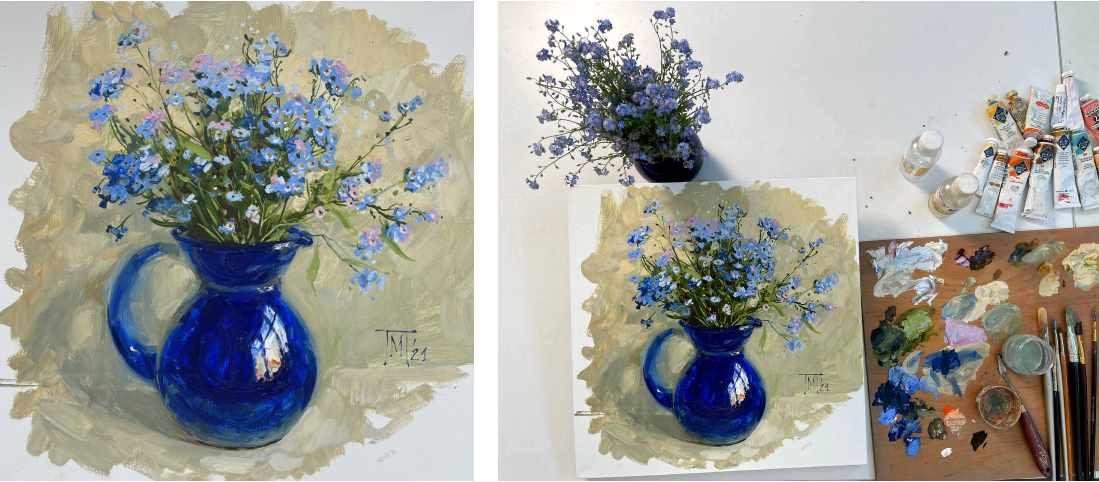 [lectoroom] Букет незабудок в синем кувшине (Мария Павлова)