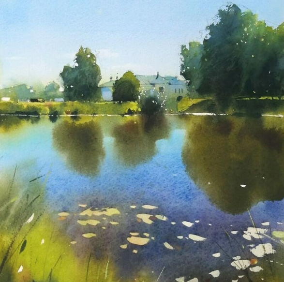 [Enterclass] Зеленый цвет в пейзаже. Рисуем акварелью (Сергей Курбатов)