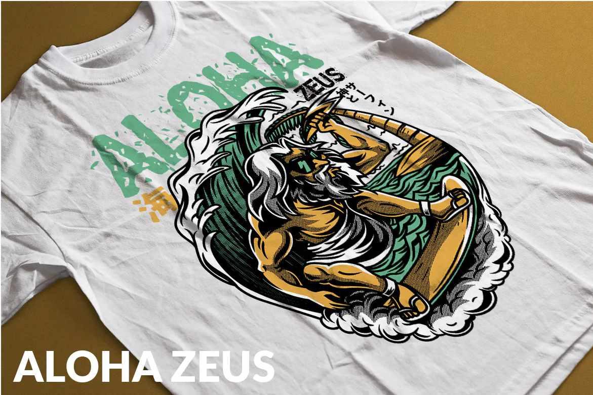 [Envato Market] Алоха Зевс. Шаблоны для печати, фото 1 из 1.