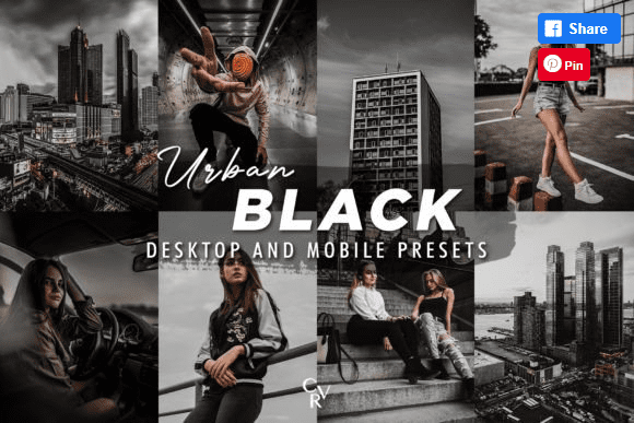 [Creativefabrica] 10 Urban Black Lightroom Presets
