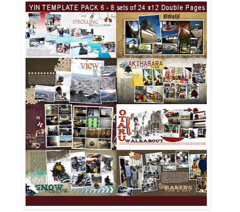 [PSD] Шаблоны для фотокниг Template Pack 6 (YinDesigns)