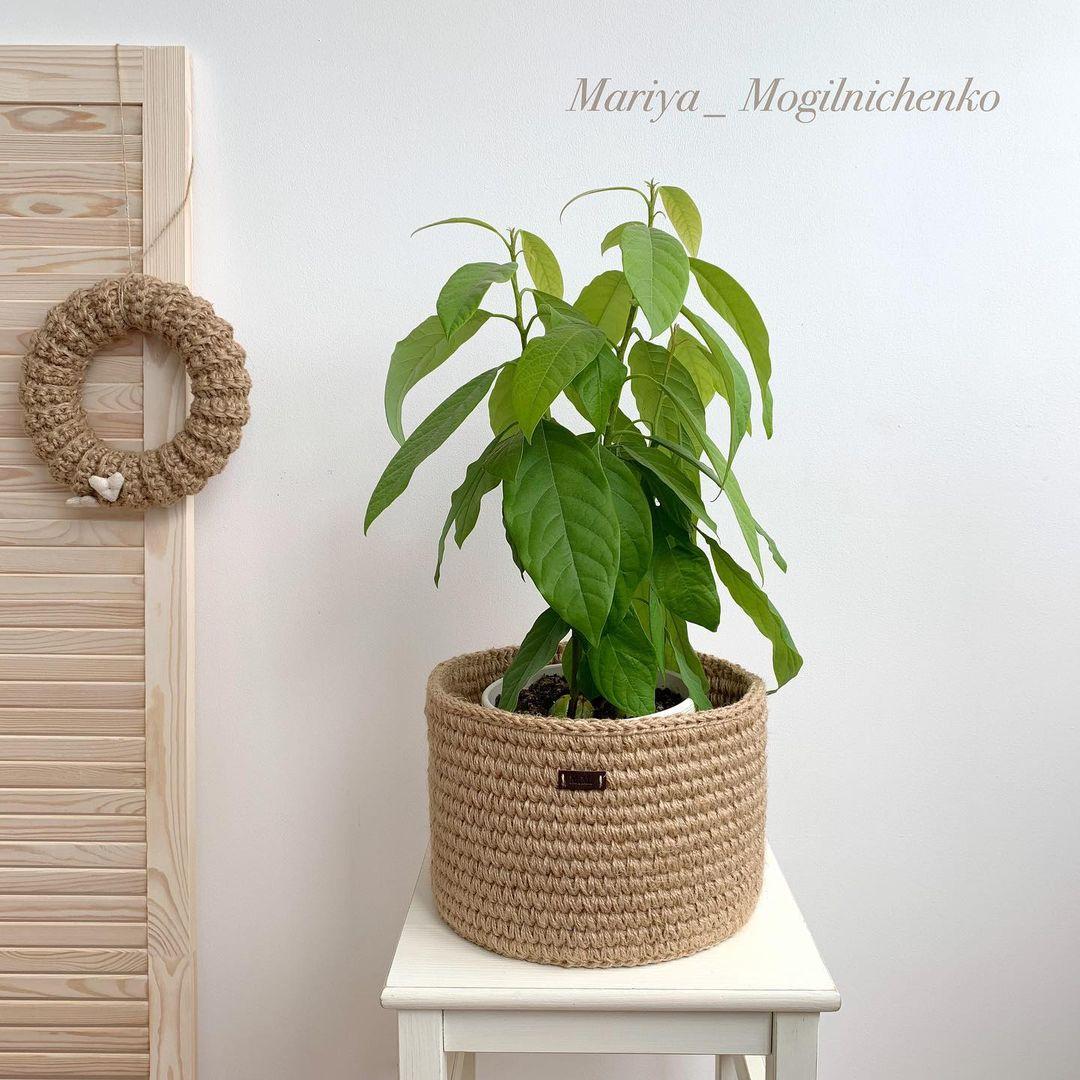 Джутовая корзина (mariya_mogilnichenko)