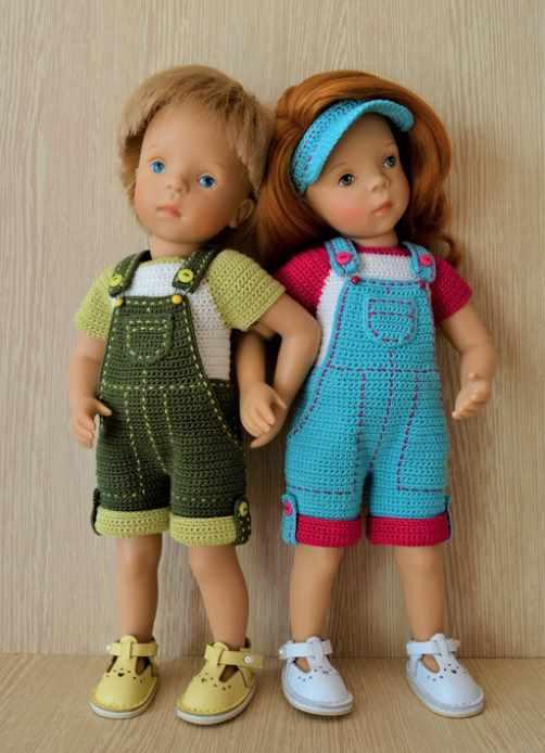PDF мастер-класс по вязанию крючком Комби-Лето для кукол Minouche (минуш) (Елена Малахова)