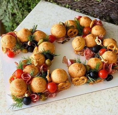 Закусочные профитроли "Цифры" (brutal_cakes)