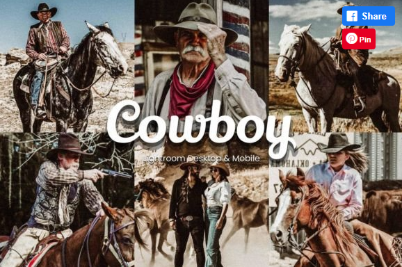 [Creativefabrica] 16 Cowboy Lightroom Presets