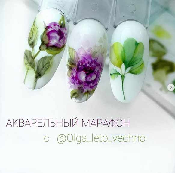 [Маникюр] Марафон "Акварель" (Ольга Спащанская)