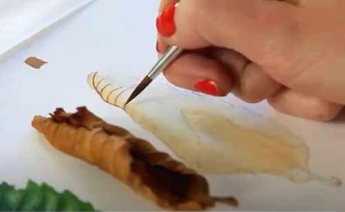 [lectoroom] Ботаническая живопись. Сухой лист (Светлана Лансе), фото 1 из 1.