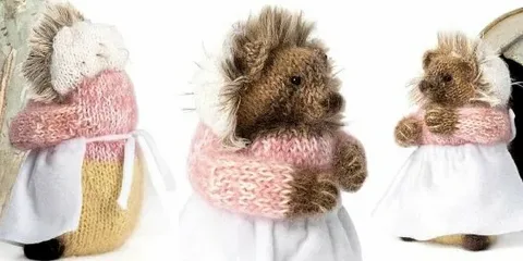 Вязаная спицами ежиха Mrs. Tiggy-Winkle (Claire Garland)