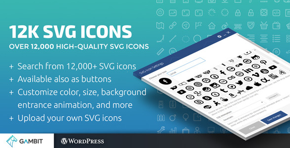 [WP] 12000+ иконок или кнопок для Visual Composer