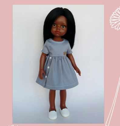 Мастер-класс по шитью платья с втачным рукавом на куклу Паола Рейна 34 см (Татьяна Брычкова)