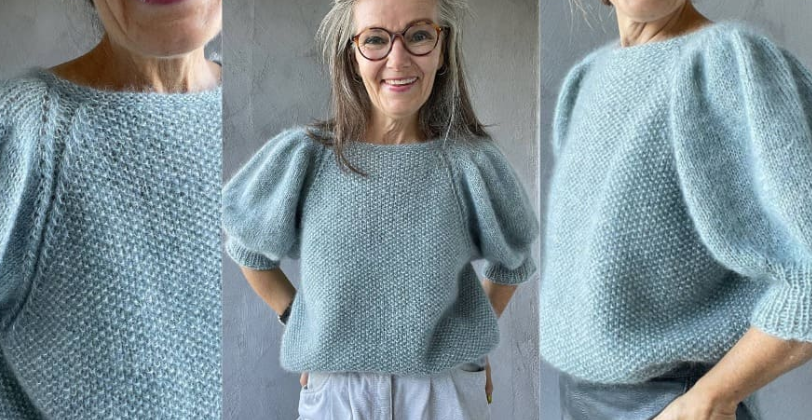 [Вяжи.ру] Пуловер с пышными рукавами LordagsJumper2 (Arnhild Skatvedt)