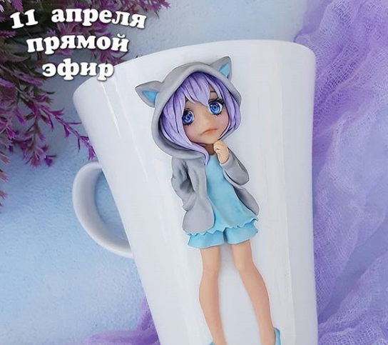 [Лепка] Прямой эфир по лепке девочки в стиле аниме (deli_craft)