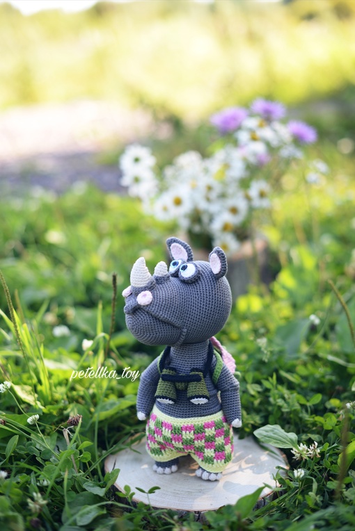 [petellka_toy] Носорожек Лори (Татьяна Высоцкая)
