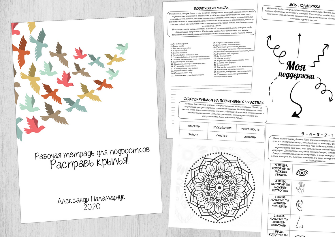 [logoprofy]  Рабочая тетрадь для подростков: Расправь крылья (Александр Паламарчук), фото 1 из 1.