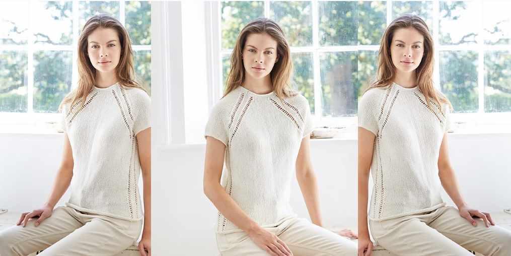 [Вяжи.ру] Топ с ажурными швами Marisol (Lisa Richardson)