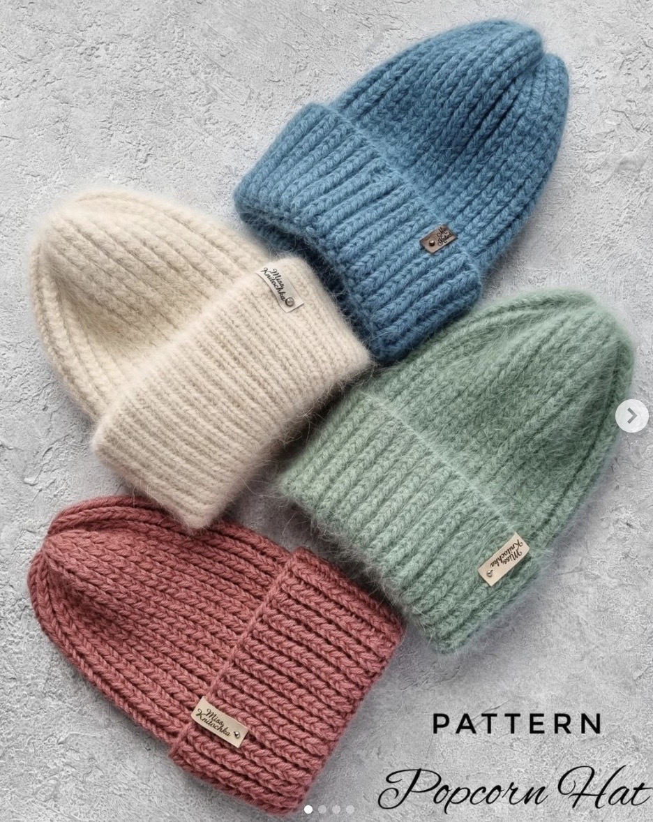 [miss_knitochka] Шапка Popcorn (Вера Павлюк)