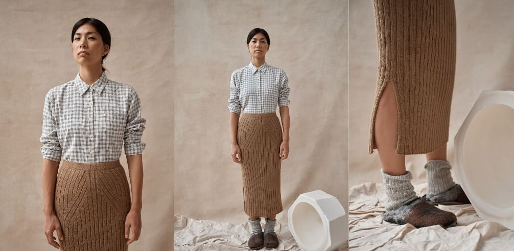 [Вяжи.ру] Вязаная спицами юбка Ryoanji (Helga Isager)