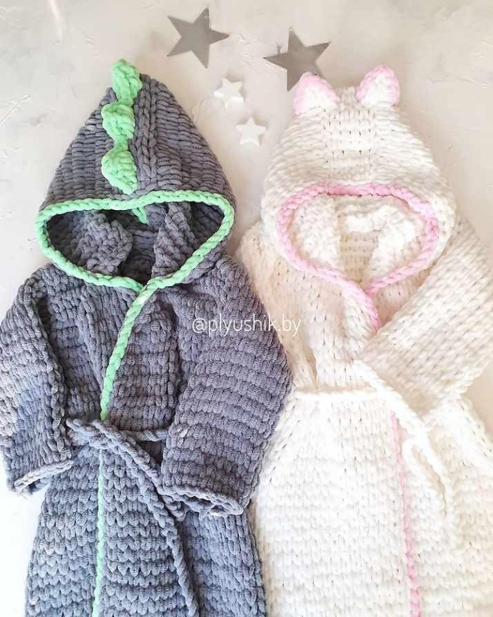 Плюшевые халатики Dino&Cat (plyushik.by)