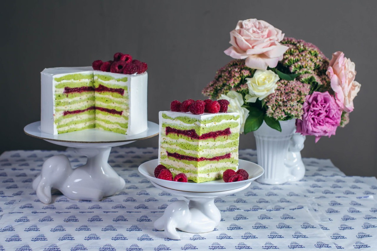 Торт Фисташка Малина (Юлианна Сухотерина)