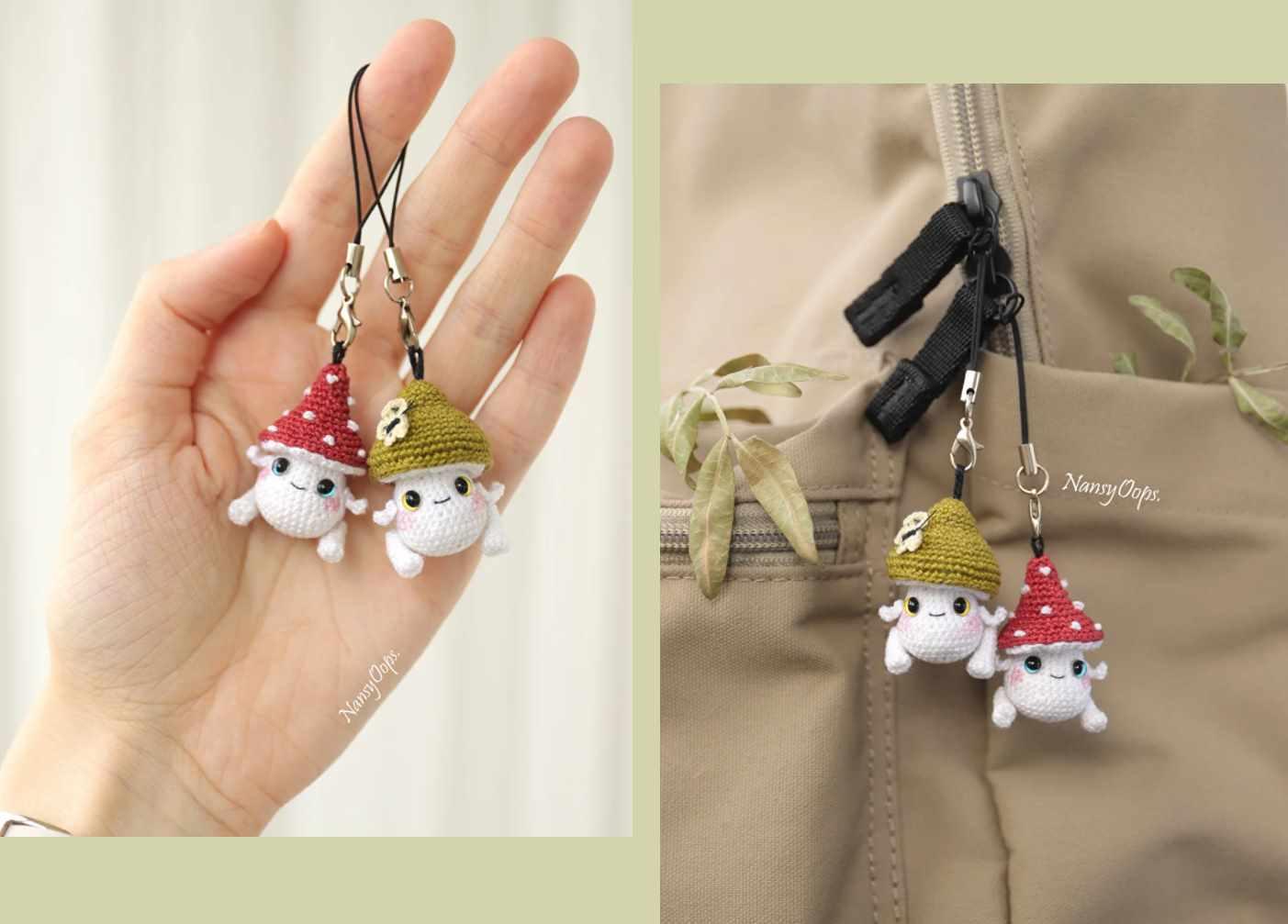 Мастер-класс "Грибочки-брелочки" (NansyOops)