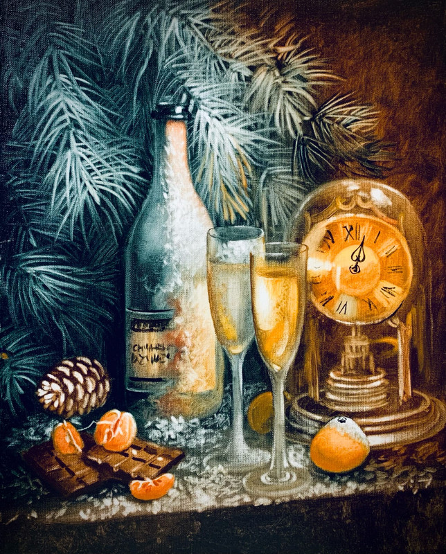 Новогодний натюрморт (Надежда Ильина)
