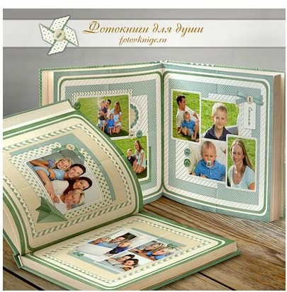 [PSD] Шаблон фотокниги Моменты счастья (fotovknige)