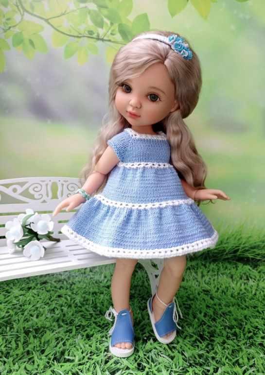 Незабудка. Для кукол Паола Рейна 32-34см(Ксения Форсюк)