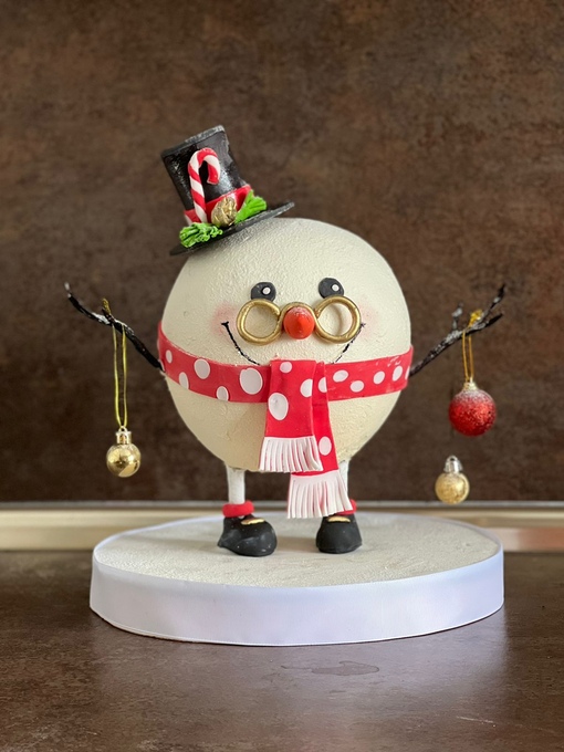 Торт Снеговик (Галина Егиазарян)