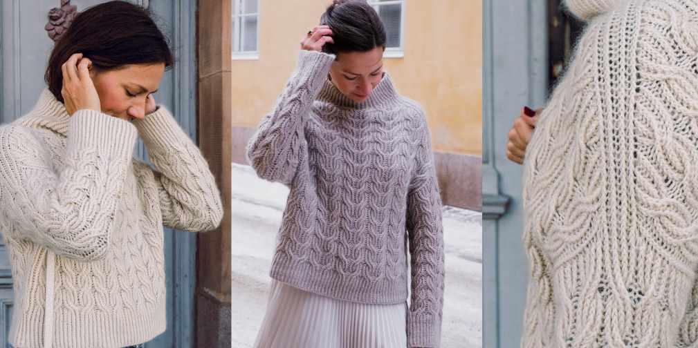 [Вяжи.ру] Свитер резинкой Wishbone (Вероника Линдберг), фото 1 из 1.