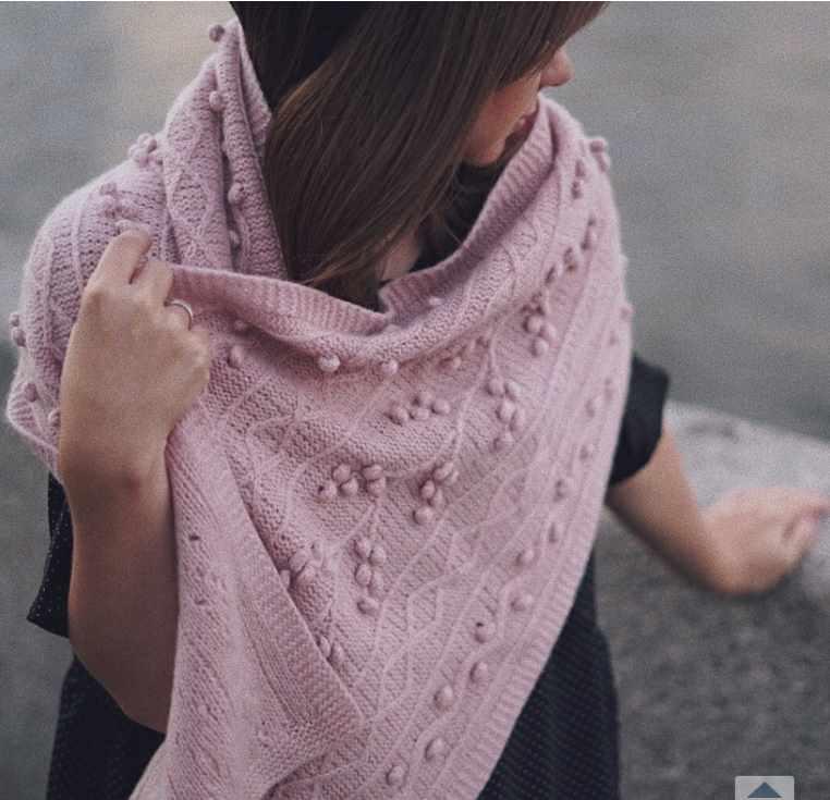 Схема палантина с шишечками (Tumaca_alpaca), фото 1 из 1.