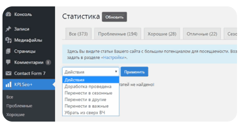 [WP] KPI SEO + Плагин по аналитике и постатейной докрутке