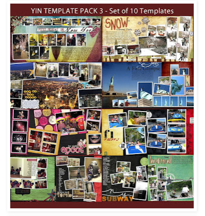 [PSD] Шаблоны для фотокниг Template Pack 3 (YinDesigns)