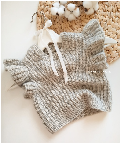 Жилет крючком Птичка (Екатерина Хмелидзе)