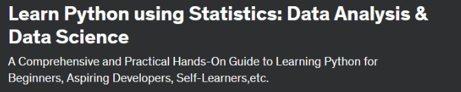 [Udemy] Изучение Python с использованием статистики: Анализ данных и наука о данных (Meritshot Academy)