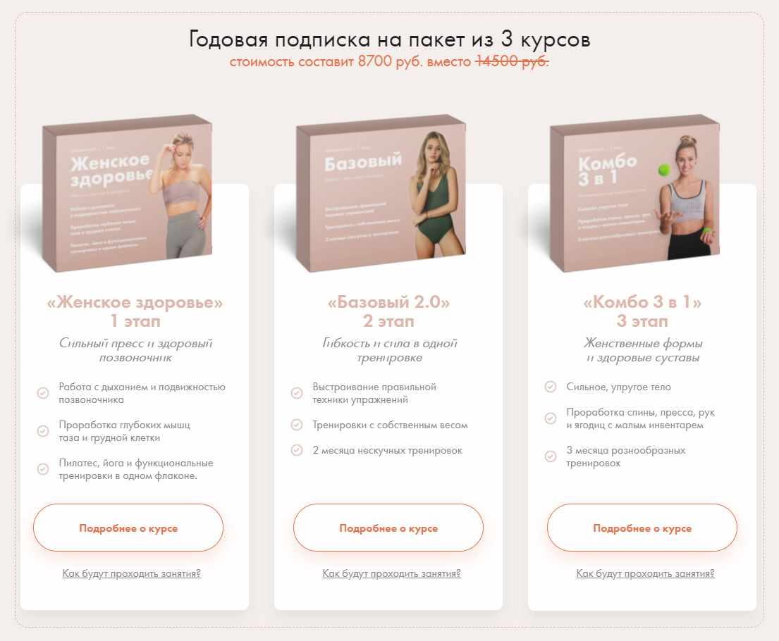 Женское здоровье. Базовый 2.0. Комбо 3 в 1 (2021) (Анастасия Лунегова)