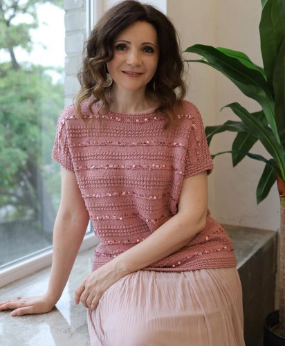 Футболка/Джемпер Касабланка (vikistyle_knitting), фото 1 из 1.