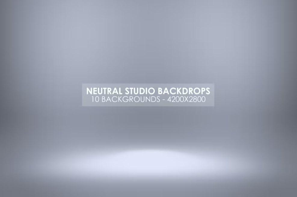 [envato] PSD и PNG - Neutral White Studio Spotlight Backdrops, 2021