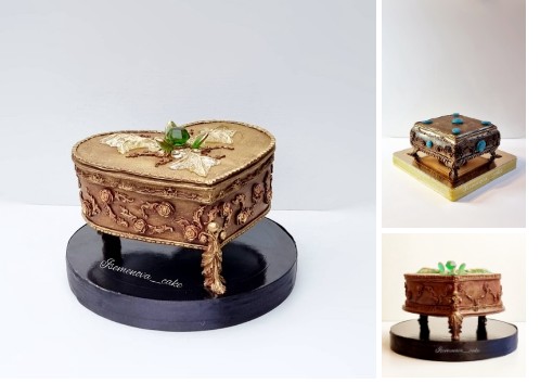 Торт 3Д "Шкатулка для мамы" (Ирина Семенова)