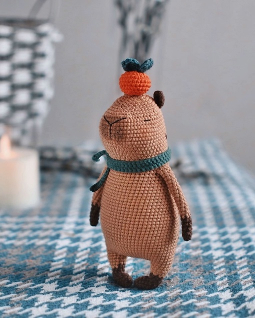 [Straw Animals] Мастер-класс по вязанию капибары крючком (Юлия Устименко)