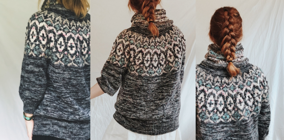 [Вяжи.ру] Пуловер с круглой кокеткой Sturgill (Кейтлин Хантер)