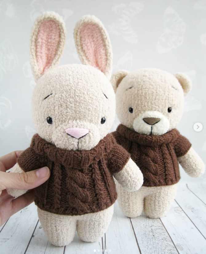 [WasilenaToys] Зайка + Мишка (Алена Васильева)